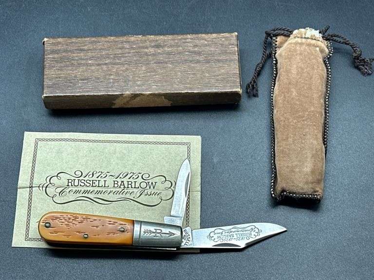 Russell Barlow Commemorative Issue Pocket Knife 1875-1975 image