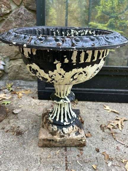 Cast Iron Garden Urn image
