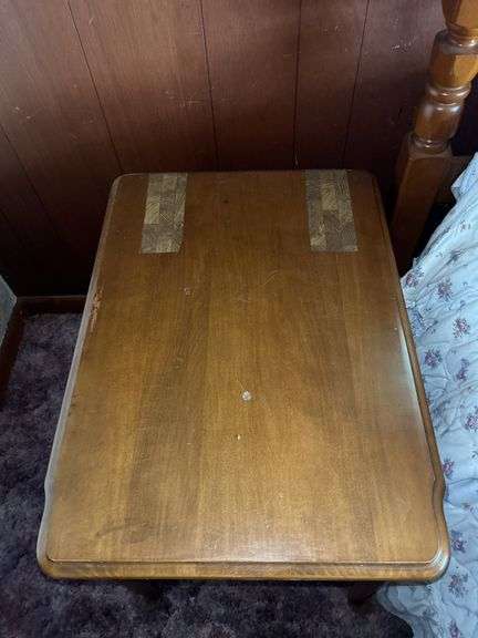 Small Wooden Side Table with Drawer