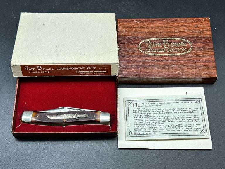 Jim Bowie Commemorative Knife JB-1 Limited Edition Imperial Knife Co. image