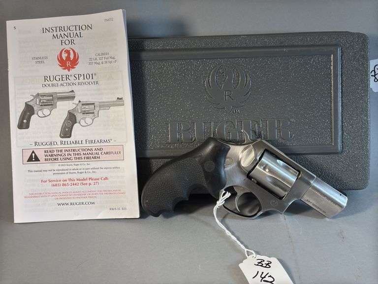 Ruger SP101 .357 Magnum Revolver with Case and Manual image