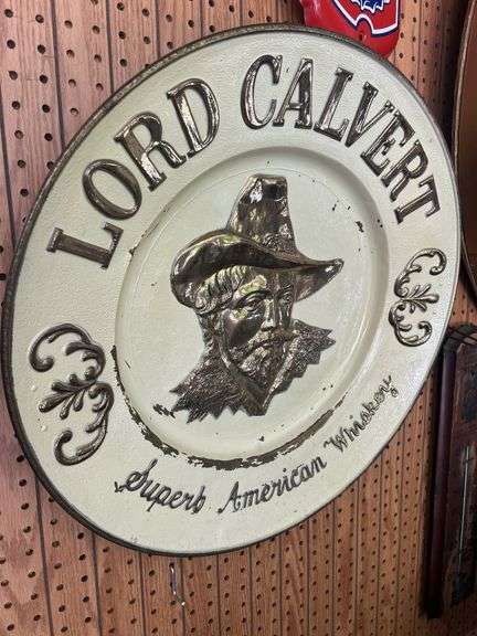 Lord Calvert Superb American Whiskey Embossed Sign image