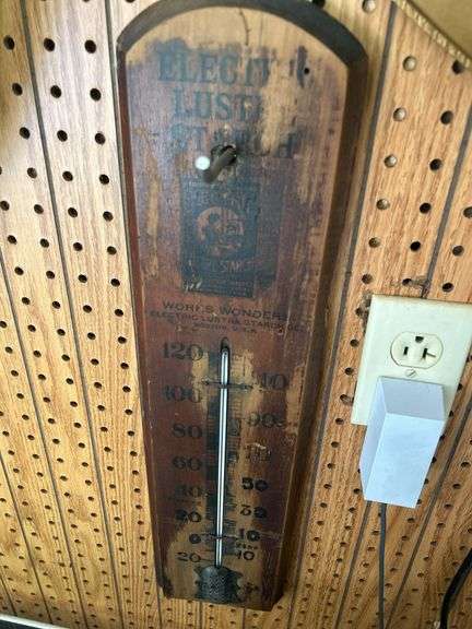 Electric Lustre Starch Advertising Thermometer image
