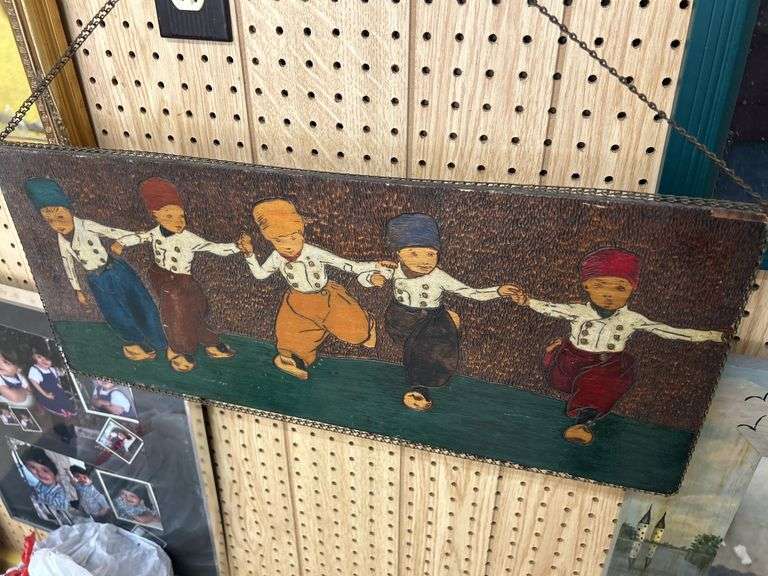 Dutch Children Wooden Wall Hanging image