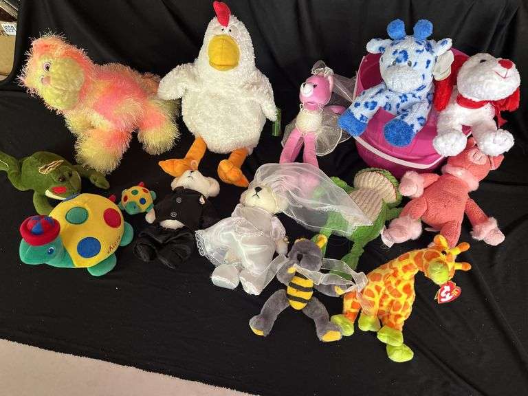 Collection of Plush Stuffed Animals - Variety of Characters image
