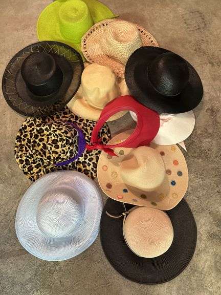 Assorted Women's Hats - Straw, Wide Brim, and More image
