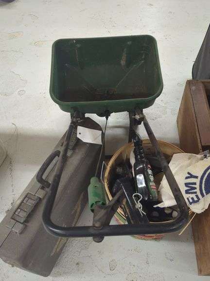 Lawn Spreader, OTC Diagnostic System and Cleaning Supplies image