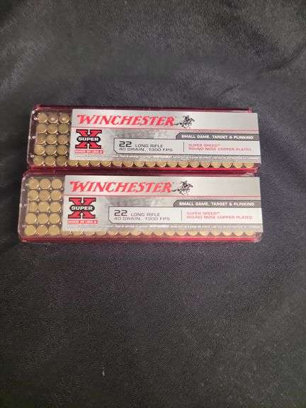 WINCHESTER SUPER X 22 LR 100 RDS TWO NEW BOXES image