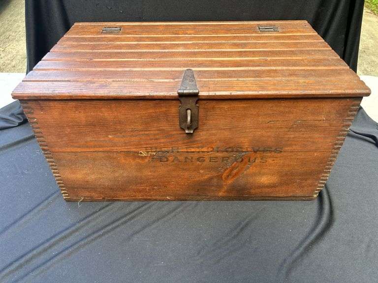 Trojan Powder Wooden Explosives Box image