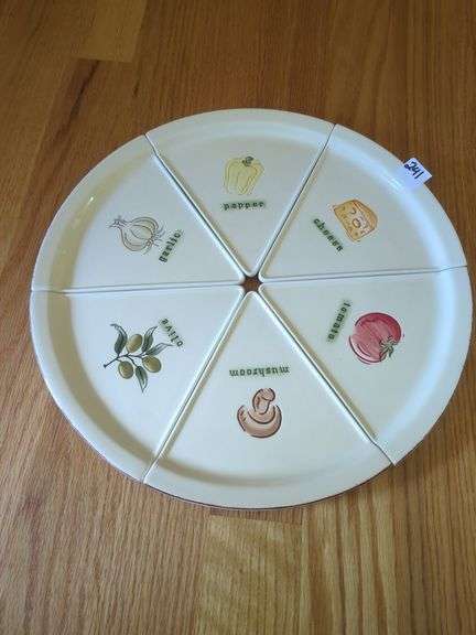 Florida Marketplace Pizza Serving Dish Set image