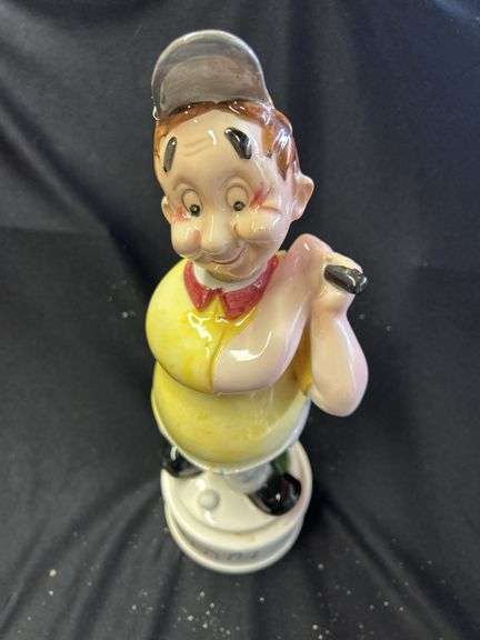 Ceramic Golfer Music Box image