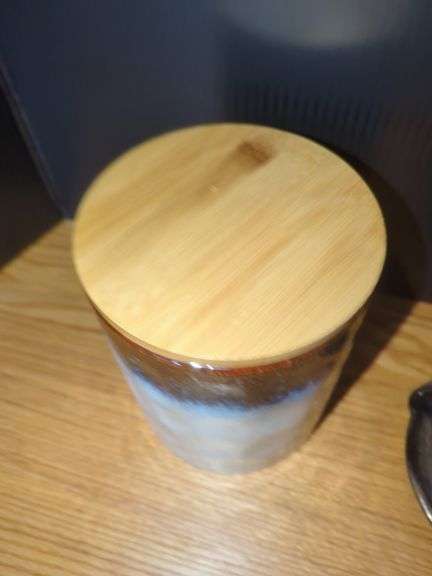 Handcrafted Pottery Jar and Coffee Mug Set image