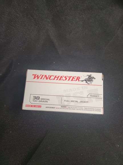 WINCHESTER 38 SP 130 GR FULL METAL JACKET 50 RD NEW BOX image