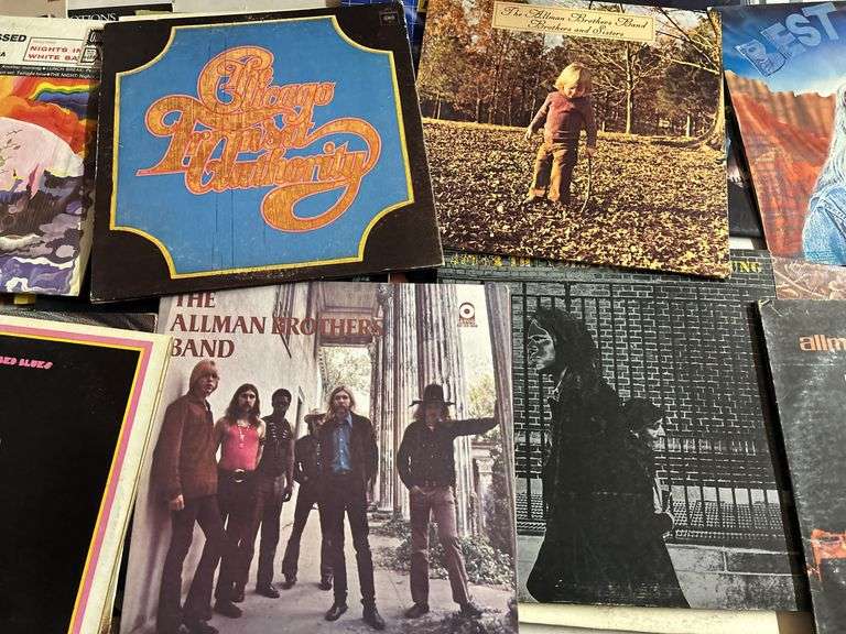 Collection of Rock and Blues Vinyl Records image