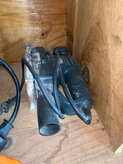 Stihl Chainsaw, Poulan Chainsaw, and Black and Decker Reciprocating Saw