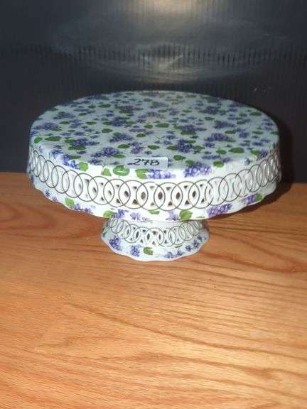 Jay & Sons Floral Patterned Cake Stand image
