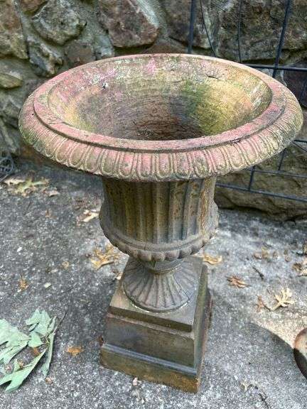 Cast Iron Garden Urn image
