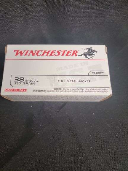 WINCHESTER 38 SP 130 GR FULL METAL JACKET 50 RD NEW BOX image