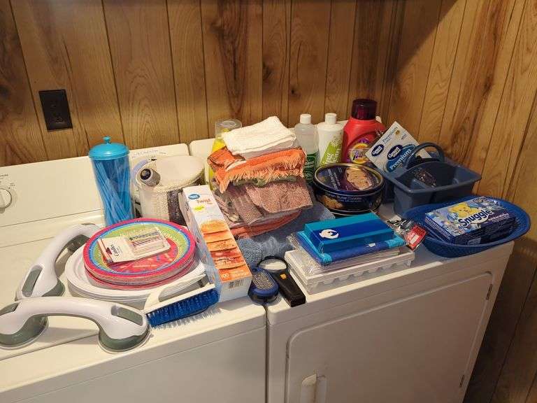 Household Items Bundle: Cleaning Supplies, Tableware, and More image