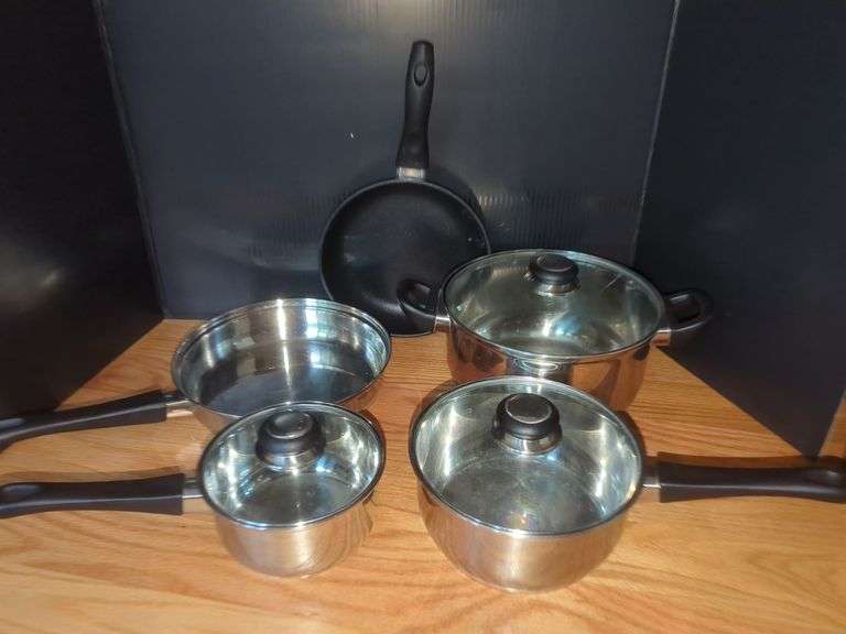 Stainless Steel Cookware Set - Pots, Pans and Lids image