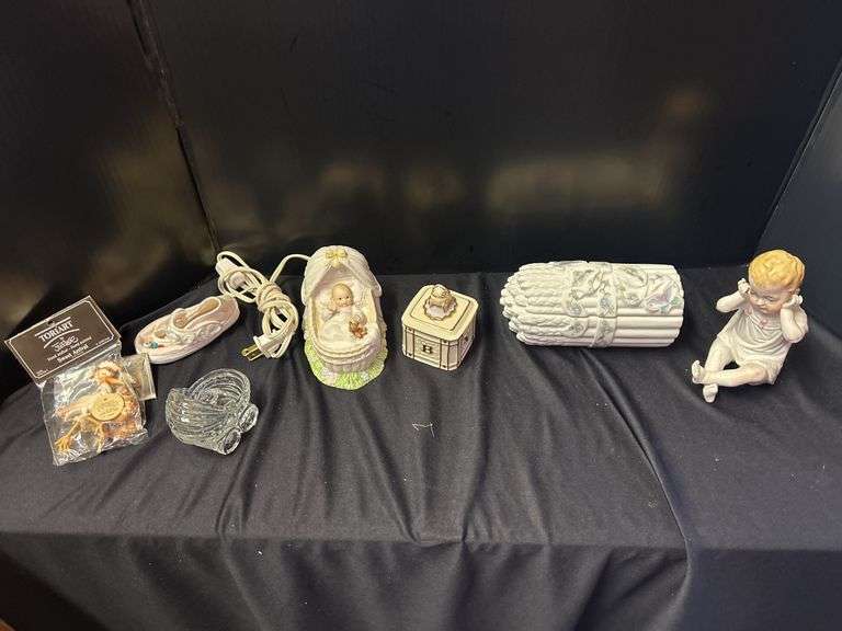 Collection of Baby-Themed Figurines and Trinkets image