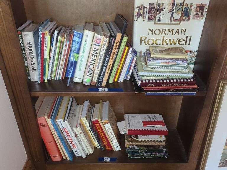 Cookbook and Recipe Book Lot Featuring Norman Rockwell image