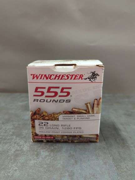 Winchester 555 Rounds .22 Long Rifle Ammunition image