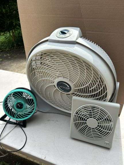 Lot of Three Fans - Cyclone, O2 Cool, and Air Duracraft image