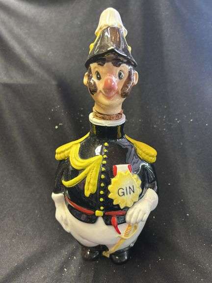 Novelty Ceramic Gin Bottle in Military Dress image