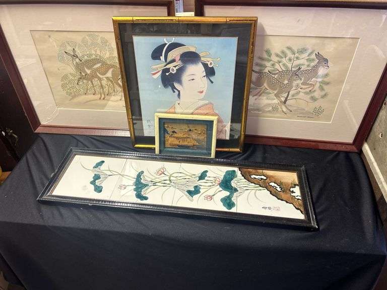 Collection of Framed Asian Art and Prints image