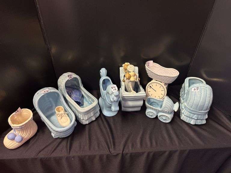 Collection of 8 Decorative Baby Planters image