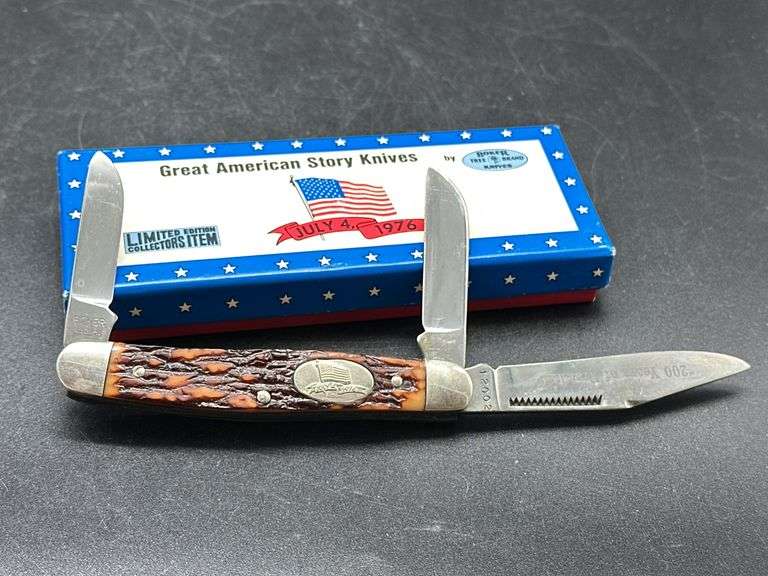 Boker Great American Story Knives July 4, 1976 Limited Edition Collector's Item image