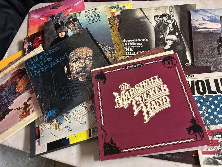 Assorted Vinyl Records - Rolling Stones, Herbie Mann, Marshall Tucker image