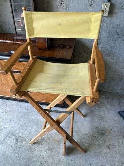 Folding Director's Chair with Canvas Seat image