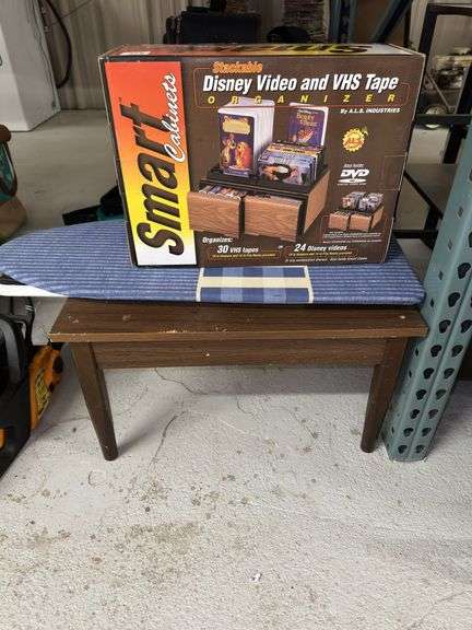 Disney VHS Tape Organizer, Small Bench and Ironing Board image