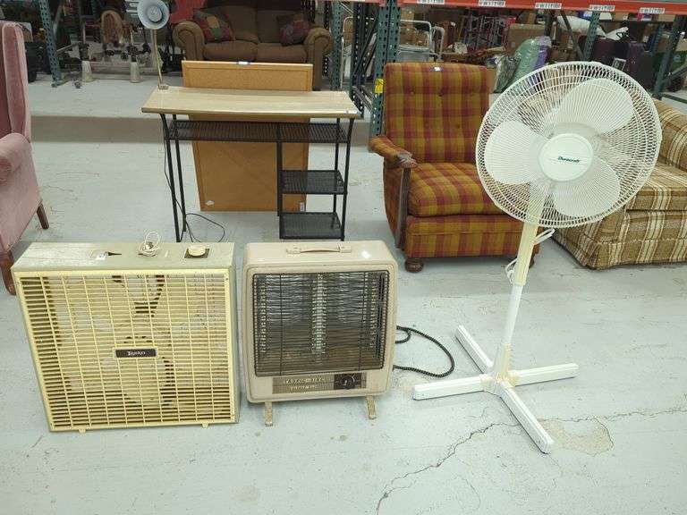 Box Fan, Space Heater, and Standing Fan image
