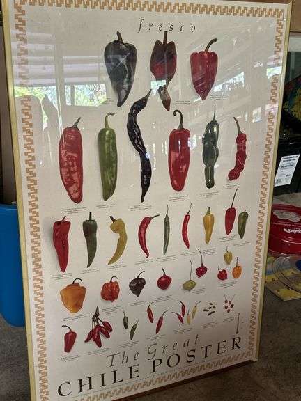 Framed 'The Great Chile Poster' by Mark Miller image