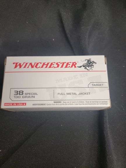WINCHESTER 38 SP 130 GR FULL METAL JACKET 50 RD NEW BOX image