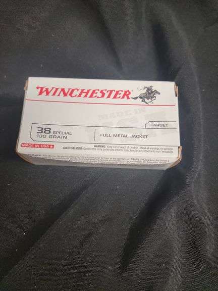 WINCHESTER 38 SP FULL METAL JACKET 130 GR 50 RD BOX NEW image
