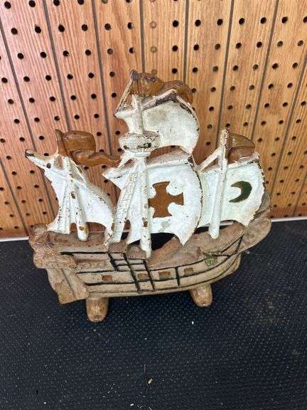 Cast Iron Decorative Spanish Galleon Ship image