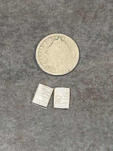 1903 Liberty Head Dime and (2) .999 Silver Ingots image