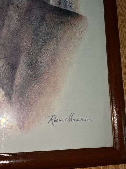 Framed Wildlife Art Prints by Ruane Manning - Deer Theme
