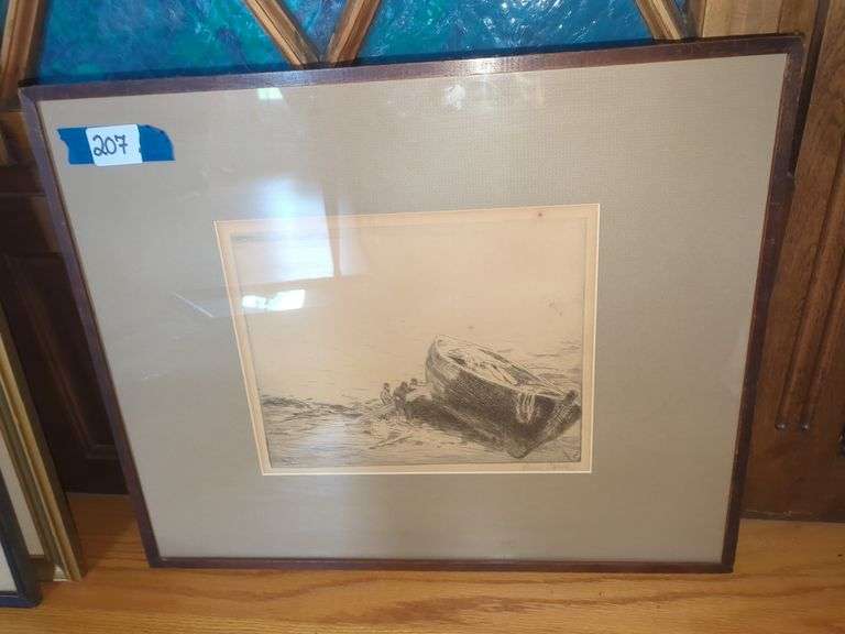 Framed Power O'Malley Boat Print image