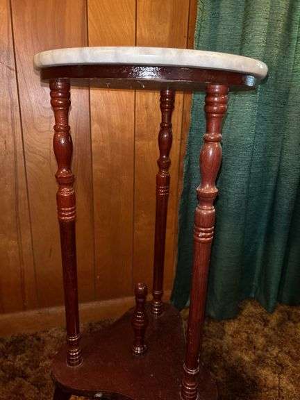 Marble Top Accent Table