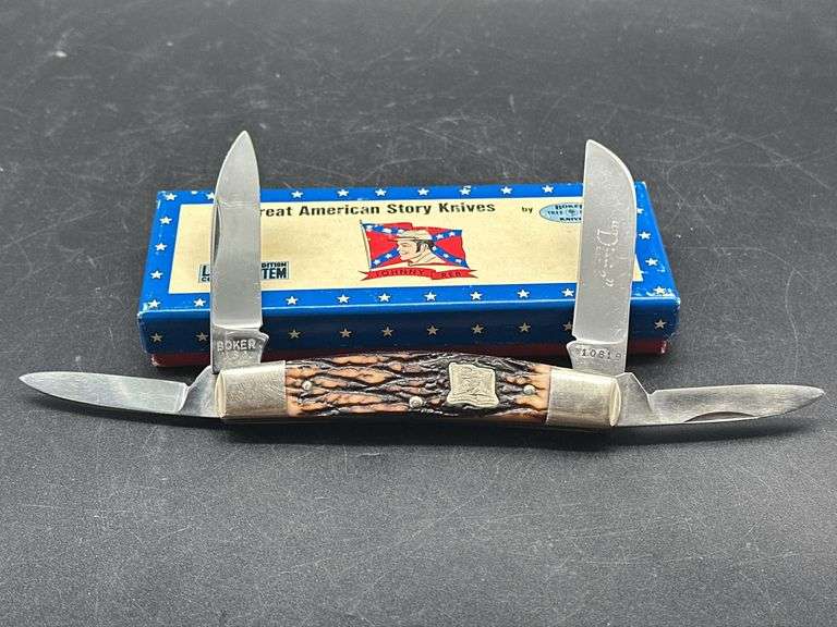 Boker U.S.A. Johnny Reb Dixie Great American Story Knife With Box image