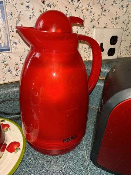 West Bend Can Opener, Continental Toaster, Thermos, and Apple Pitcher