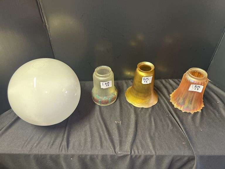 Collection of Glass Lamp Shades and Globe image