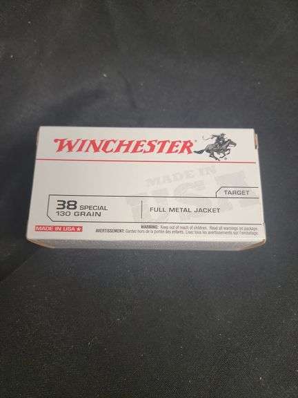 WINCHESTER 38 SP 130 GR FULL METAL JACKET 50 RD NEW BOX image