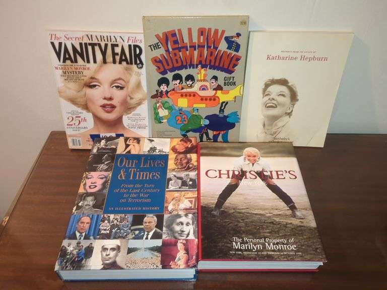 Marilyn Monroe, Beatles, Katharine Hepburn & History Books and Magazine image