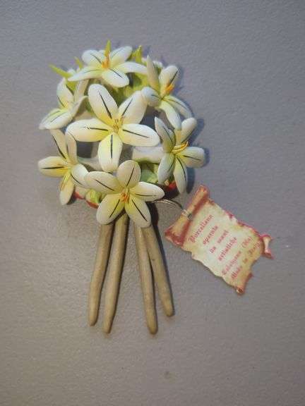 Capodimonte Porcelain Floral Bouquet Made in Italy image